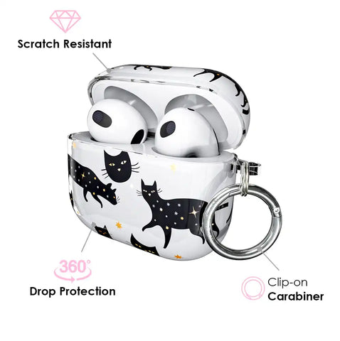 Black Cat AirPods Case