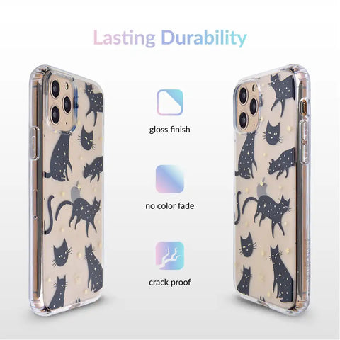 Black Cat Clear iPhone Case