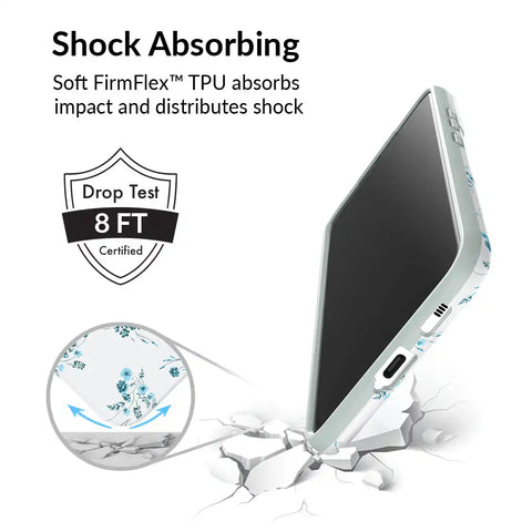 French Blue Floral Samsung Case