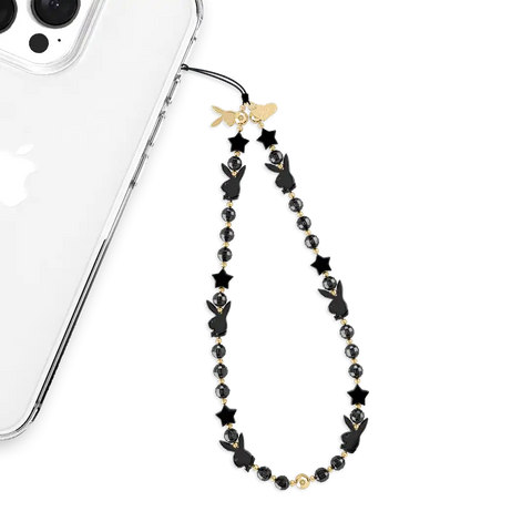 Playboy Black Bunny Phone Charm