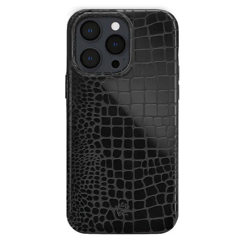 Black Croc iPhone Case