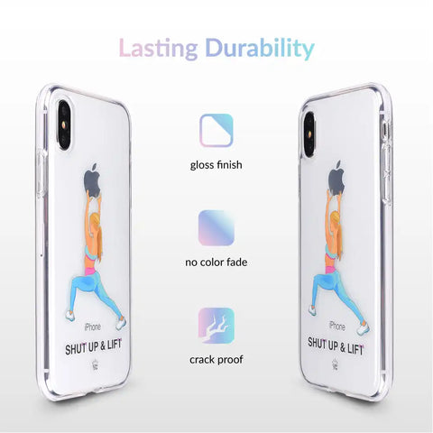 Shut Up & Lift iPhone Case Blonde Hair