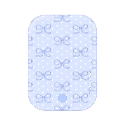 Lovely Blue Bows Portable MagSafe Charger Power Pack