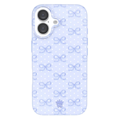 Lovely Blue Bows iPhone Case