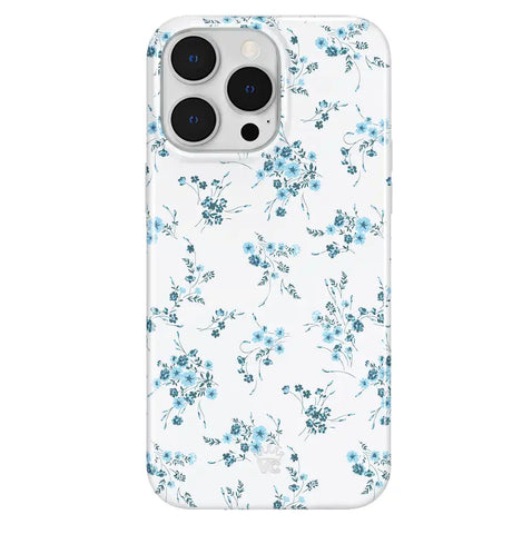 French Blue Floral iPhone Case