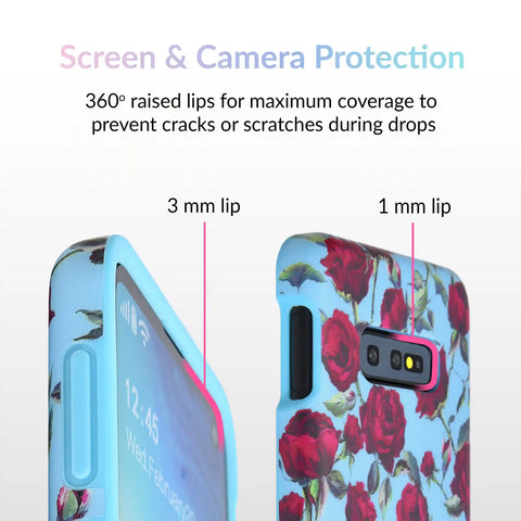 Blue Roses Floral Samsung Galaxy Case