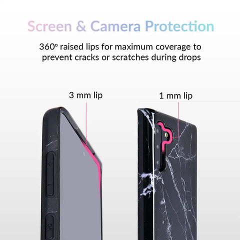 Black Marble Samsung Case