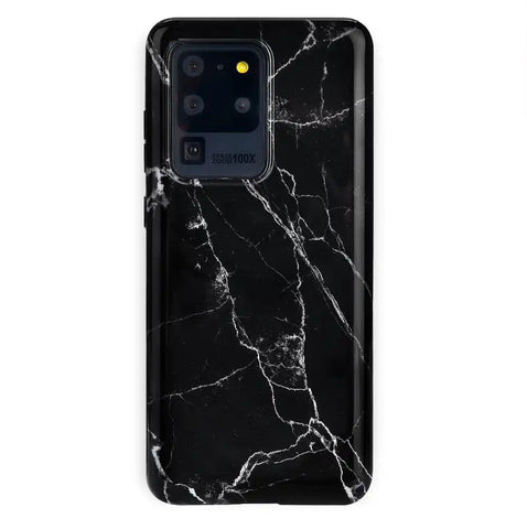Black Marble Samsung Case