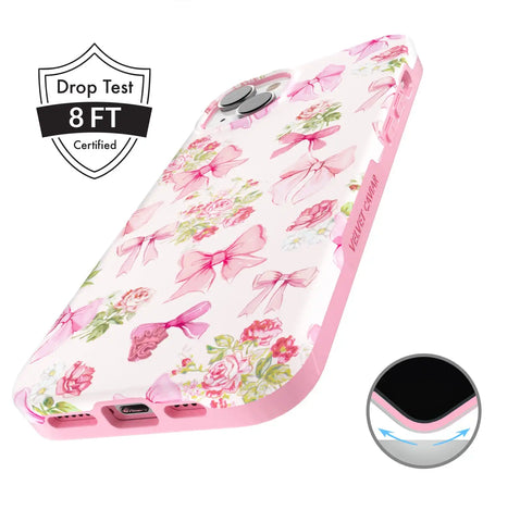 Posie Pink Bow iPhone Case