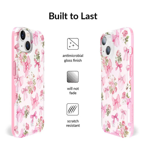 Posie Pink Bow iPhone Case