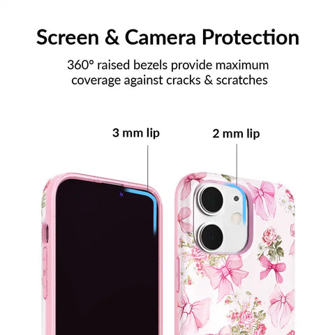 Posie Pink Bow iPhone Case