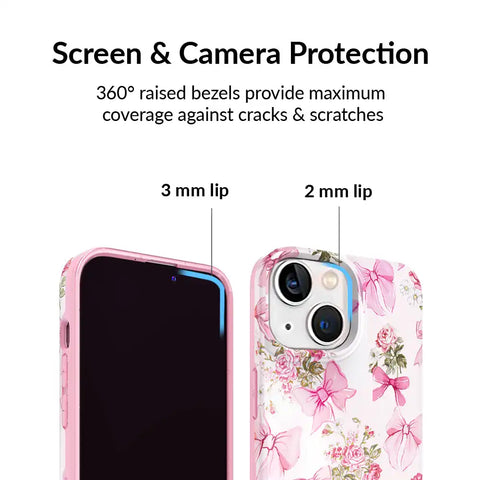 Posie Pink Bow iPhone Case