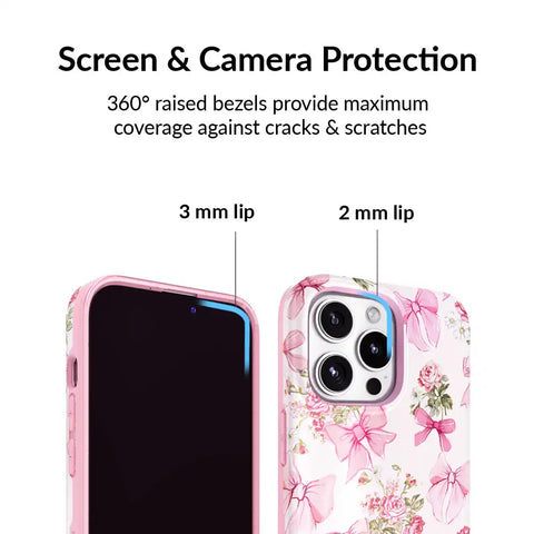Posie Pink Bow iPhone Case