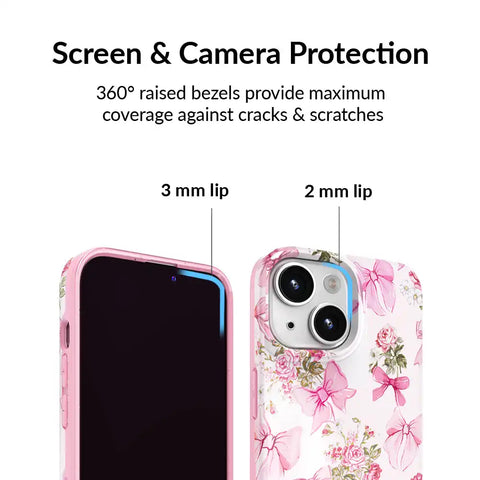 Posie Pink Bow iPhone Case