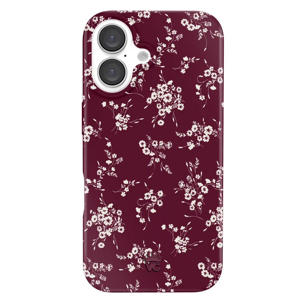 French Burgundy Floral iPhone Case