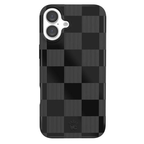 Noir Vibe Checkered iPhone Case