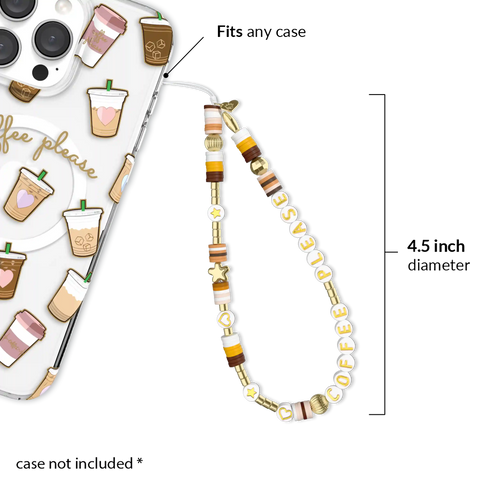 Coffee Please Phone Charm