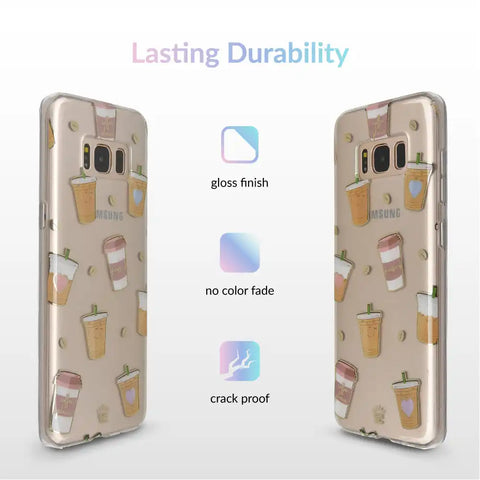 Coffee First Clear Samsung Galaxy Case