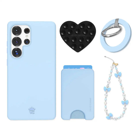 Cotton Candy Blue Samsung Bundle Set