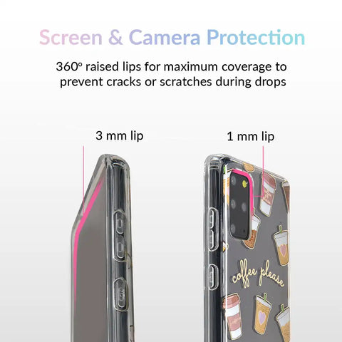 Coffee First Clear Samsung Galaxy Case