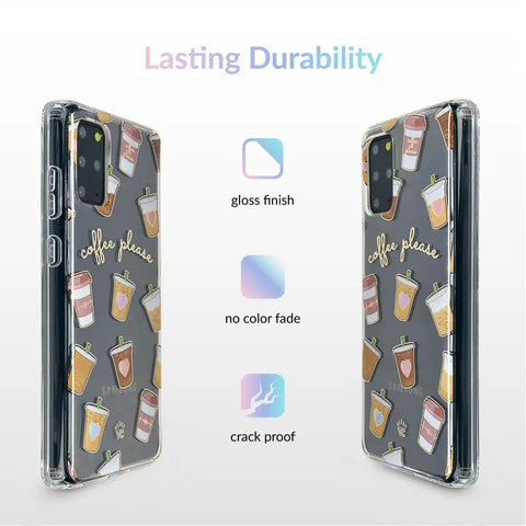 Coffee First Clear Samsung Galaxy Case