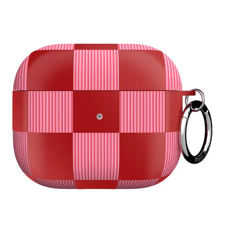Rose Vibe Checkered AirPod Case