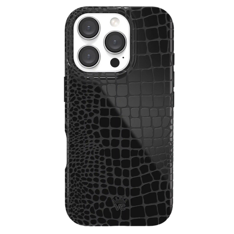 Black Croc iPhone Case
