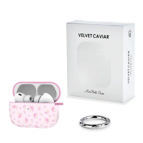 Dainty Pink Floral AirPod Case