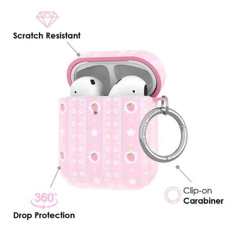 Strawberry Macaron AirPod Case