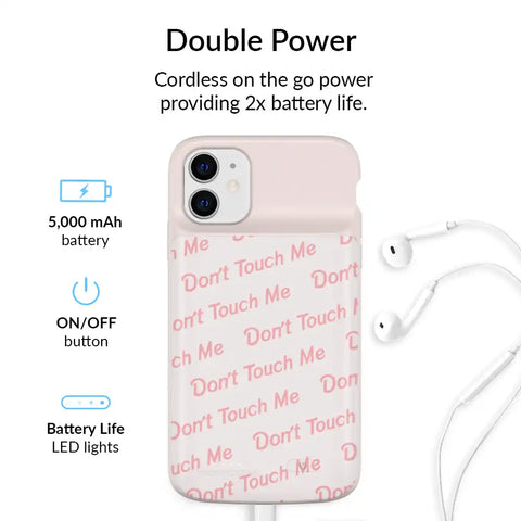 Don't Touch Me iPhone Charging Case