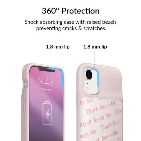 Don't Touch Me iPhone Charging Case