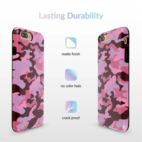 Dusty Rose Camo iPhone Case