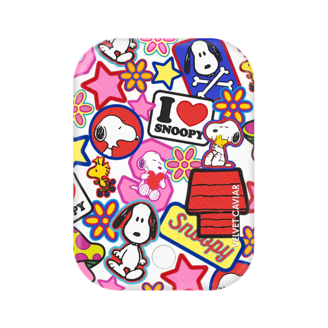 Snoopy Patchwork Portable MagSafe Charger Power Pack