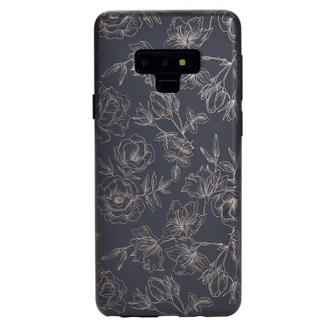 Floral Rose Gold Chrome Samsung Galaxy Case