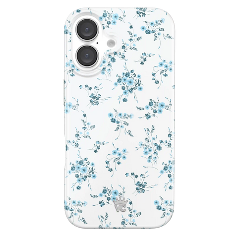 French Blue Floral iPhone Case