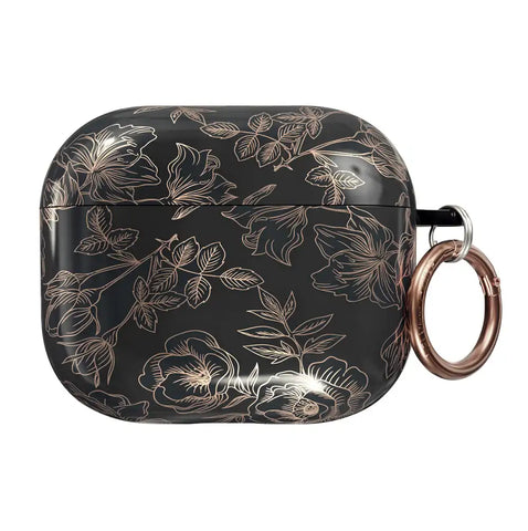 Floral Chrome Airpods Case