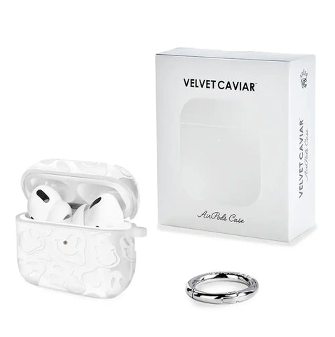 Clear Frosted Smiley AirPod Case