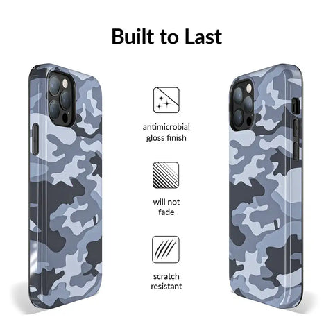 Gray Camo iPhone Case