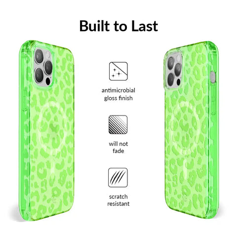 Key Lime Leopard iPhone Case