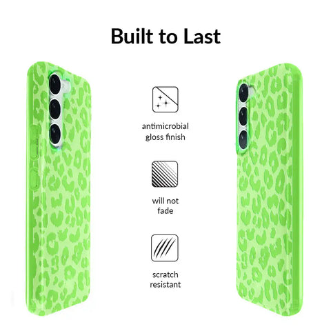 Key Lime Leopard Samsung Case