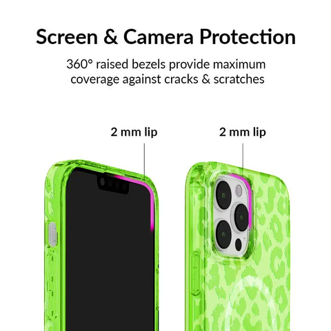 Key Lime Leopard iPhone Case