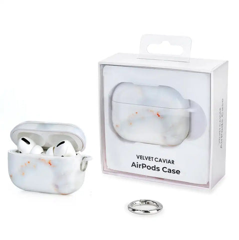 Grey Clouds Marble AirPods Case