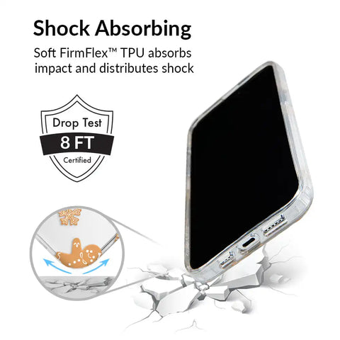 Holiday Gingerbread Clear iPhone Case