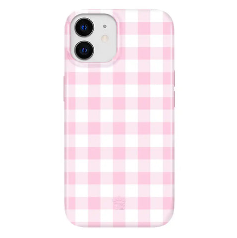 Baby Pink Gingham iPhone Case