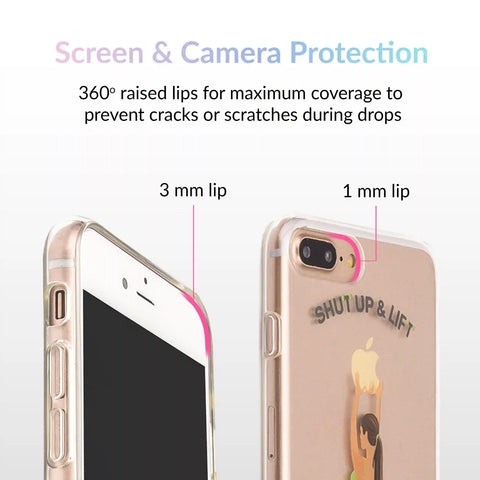 Shut Up & Lift iPhone Case Brown Hair