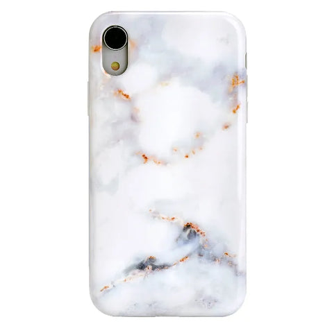 Gray Clouds Marble iPhone Case