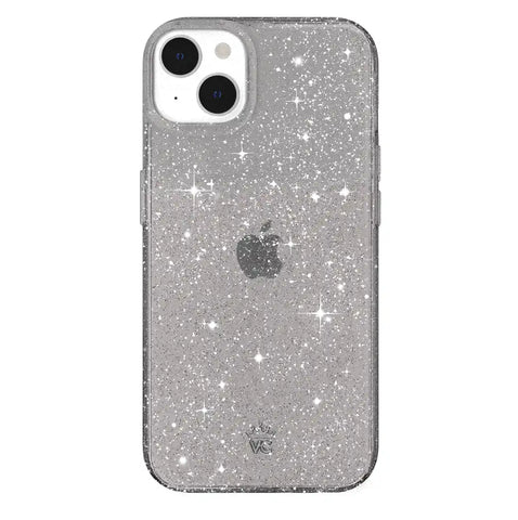 Grey Stardust Glitter iPhone Case