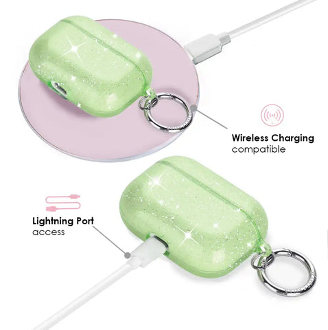 Lime Stardust AirPod Case