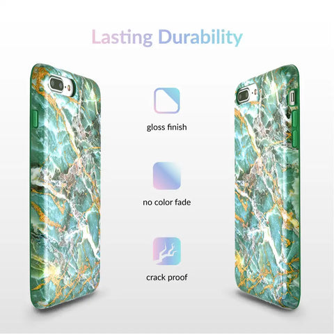 Green Emerald Marble iPhone Case