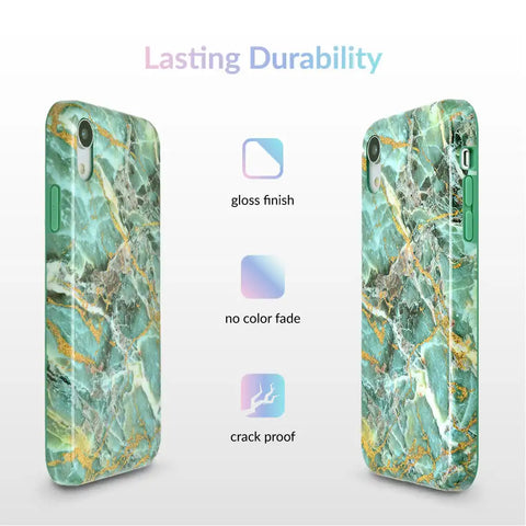 Green Emerald Marble iPhone Case